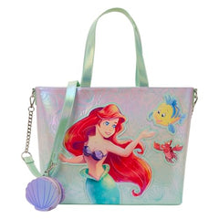 Loungefly The Little Mermaid Ariel, Flounder, & Sebastian Tote Bag