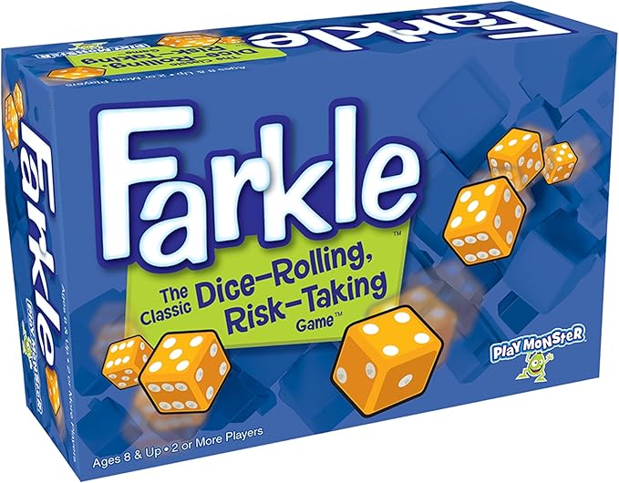 Farkle Dice Games for Kids, Dice Set, Score Sheets Inc, Family Game Night