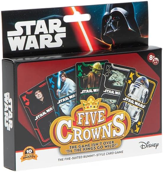 Five Crowns Star Wars Rummy Style Card Game for Kids, Family Game Night