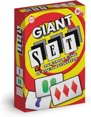 Set Giant Card Games for Kids - Jumbo Playing Cards, Matching Game, Learning Games, Fun Family Games, Game Night, Travel Games, Multi-Player Card Game of Visual Perception, Ages 6+