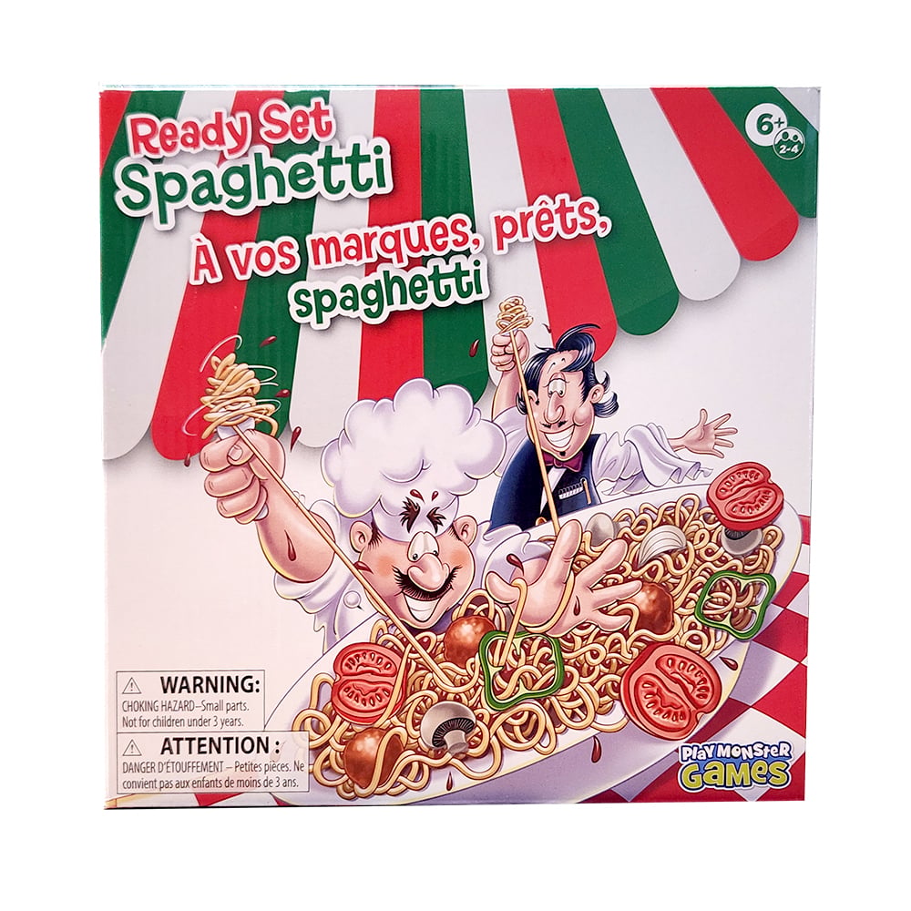 Game Ready Set Spaghetti – Bilingual Family Board Game for Kids – Fun Pasta-Themed Matching & Strategy Game – Ages 6+ – 2 to 4 Players