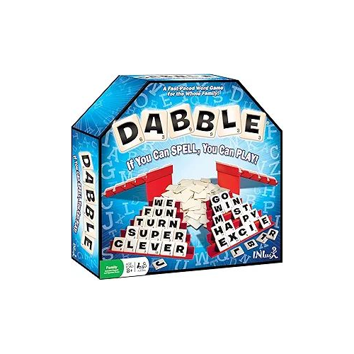 Dabble® Word Game | Fast-Paced Family Board Game | Enhances Spelling and Vocabulary for All Ages | Spell the First Five Words | Award-Winning and Educational Learning Game | Great Game for All Ages