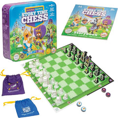 Story Time Chess Set for Kids Collectors Tin - Family Game Night, Strategic Game Play - Board Games for Family Night - Perfect for Beginners, Learn Chess with a Fun Story - Preschool Toys, Ages 3+