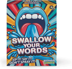 Swallow Your Words Card Games - Board Game for Family Game Night, Sip It, Say It, Don't Spray It, Multiplayer Game, Guess The Phrase Before The Timer Runs Out, Ages 8+