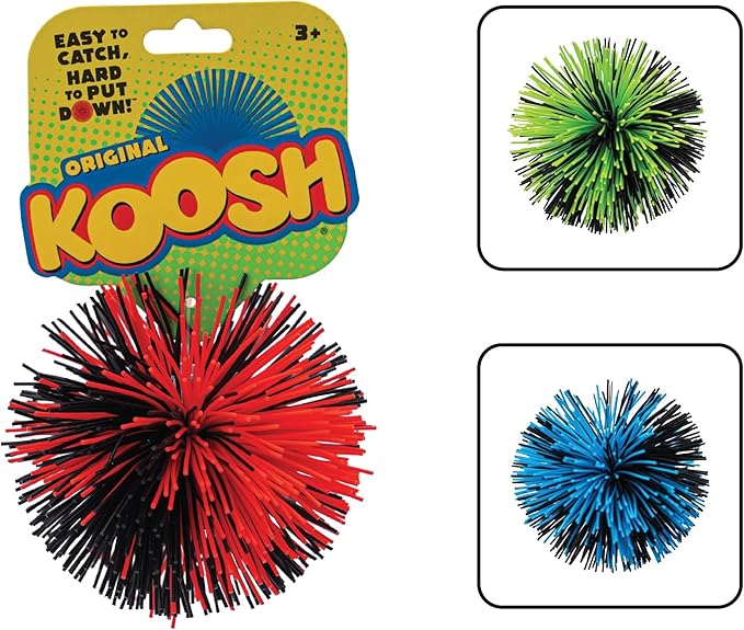 Koosh Balls 3 inch, Kids Outdoor Toys, Beach Toys, Fidget Toys, 3+