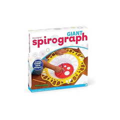 Spirograph Giant, Arts and Crafts, Kids Toys, Art Supplies, Craft Supplies, Drawing Kit, Spiral Art, Classic Gear Design Kit, Markers, Ages 8+