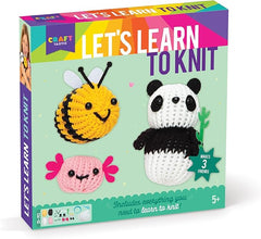 Let's Learn to Knit - Complete Knitting Kit for Beginners - Arts and Crafts for Kids - Kids Toys - Art Supplies - Craft Supplies, Easy-to-Follow Instructions - Ages 5+