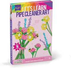 Let's Learn Pipe Cleaner Art - Thick Pipe Cleaners Craft Supplies - Kids Toys - Art Supplies - Craft Supplies - Beginner to Advance Kit to Make Your Own Flowers, Ages 5+