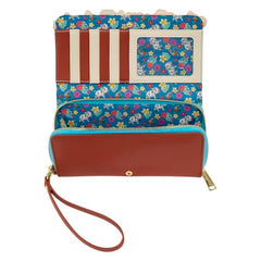 Loungefly Disney Moana Embroidered Floral Live Zip Around Wallet