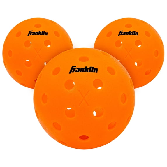 Franklin Sports X-40 USAPA Approved Tournament Pickleballs - 3 Pack - Lava