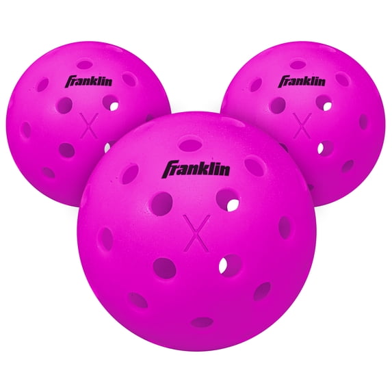 Franklin Sports X-40 USAPA Approved Pickleballs - 3 Pack - Purple