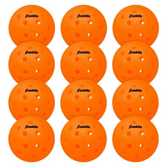 Franklin Sports X-40 USAPA Approved Tournament Pickleballs - 12 Pack - Lava