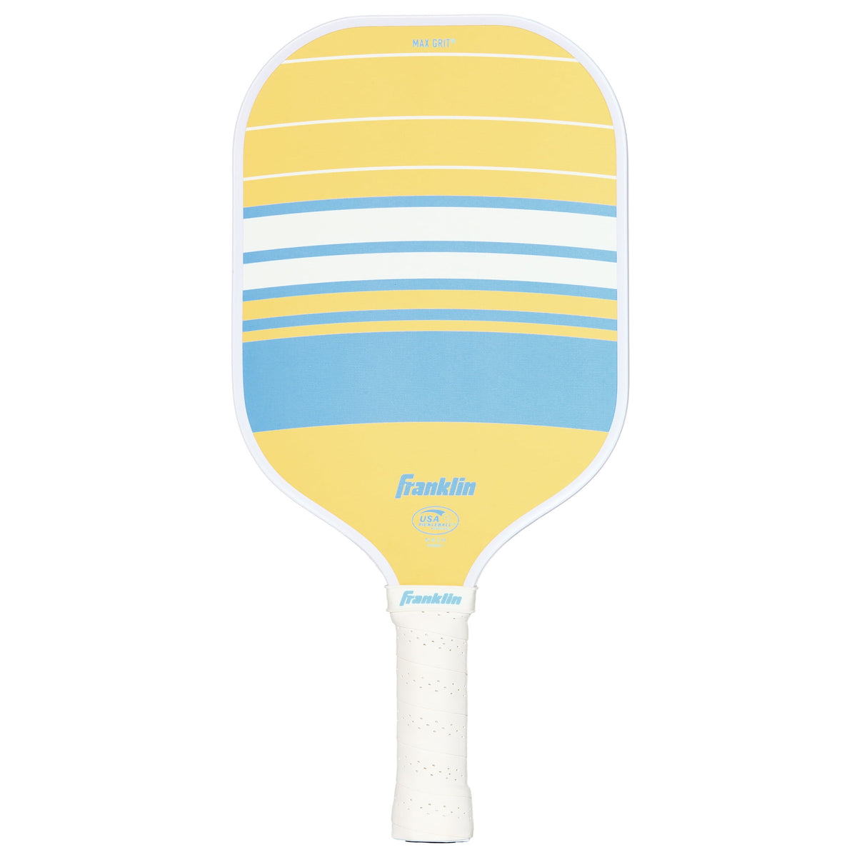 Franklin Sports Nash Max Grit Fiberglass Pickleball Paddle - Yellow/Blue
