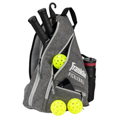 Pickleball-X Elite Performance Sling Bag - Official Bag of the US OPEN (Gray/Gray)
