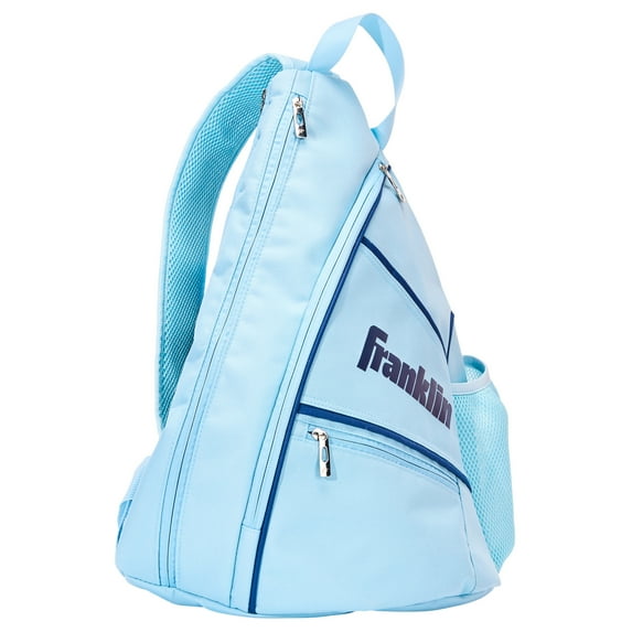 Franklin Sports Pickleball Sling Bag Backpack for Paddles - Carolina Blue