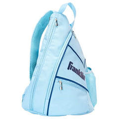 Franklin Sports Pickleball Sling Bag Backpack for Paddles - Carolina Blue