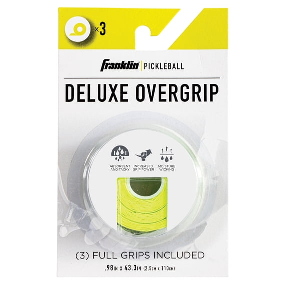 Franklin Pickleball Deluxe Overgrip NEON GREEN