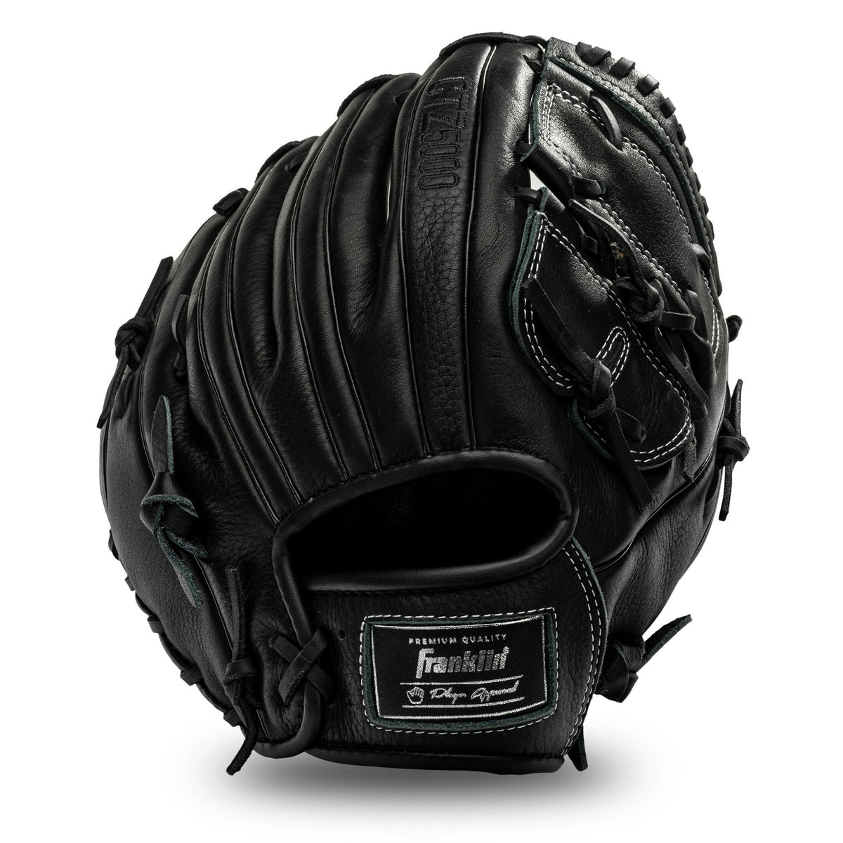 Franklin Sports Baseball Fielding Glove - Men's Adult/Youth Baseball Glove - CTZ5000 Black Cowhide Infield Glove - 12" Basket Web Infielders, Pitchers