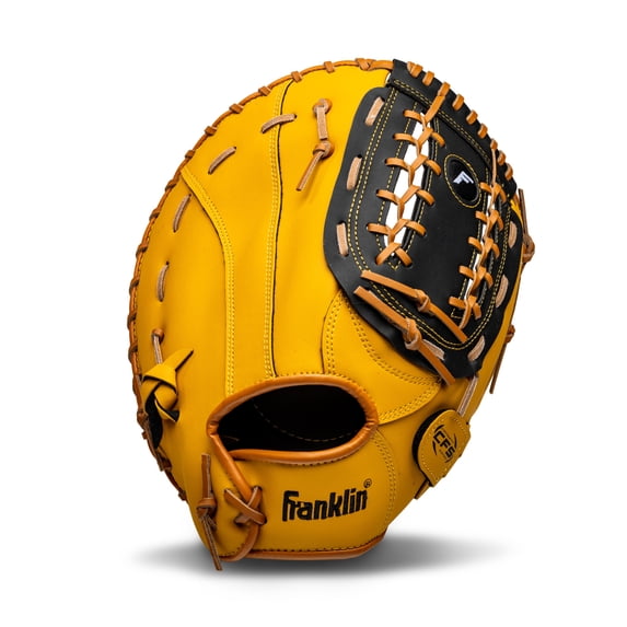 Franklin Sports Field Master First Baseman's Mitt - 12.5" RHT - Black/Tan