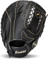 Franklin Sports Field Master First Baseman's Mitt - 12.5" RHT - Black/Gold