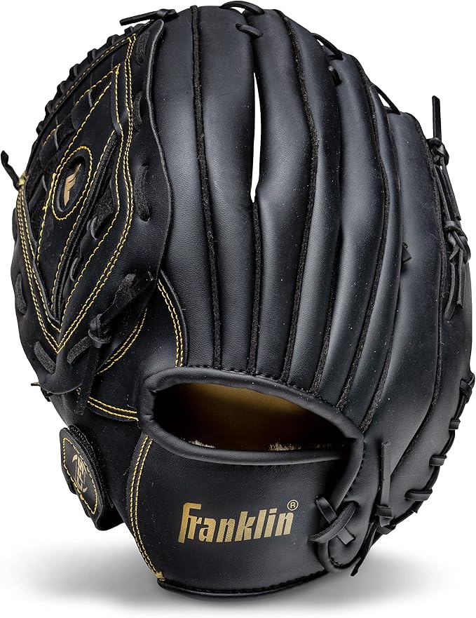 Franklin Sports Field Master Baseball Glove - 14" LHT - Black/Gold