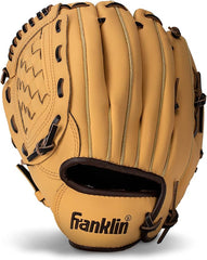 Franklin Sports Field Master Baseball Glove - 14" RHT - Camel Brown