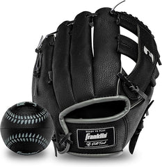 Franklin Sports MLB Teeball Glove - 9.5" Right Hand Throw - Black