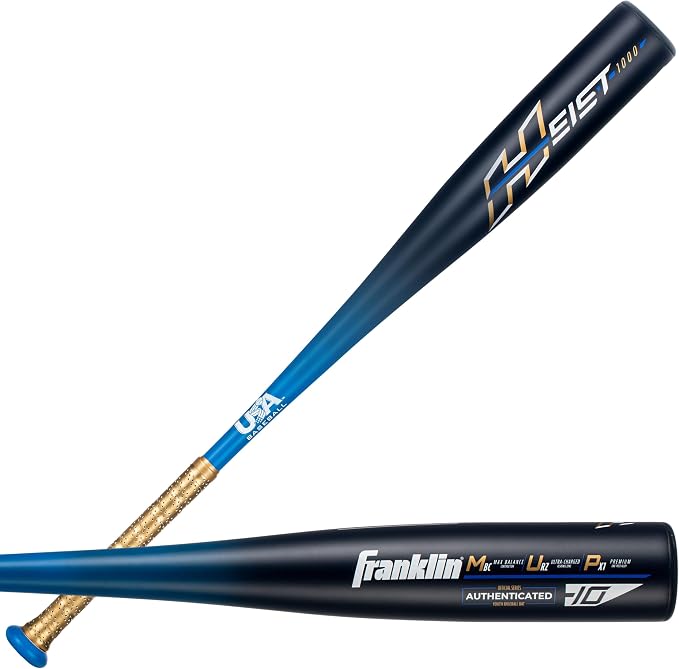Franklin Sports Heist 1000 Youth Baseball Bat - 28" / 18oz. - Royal