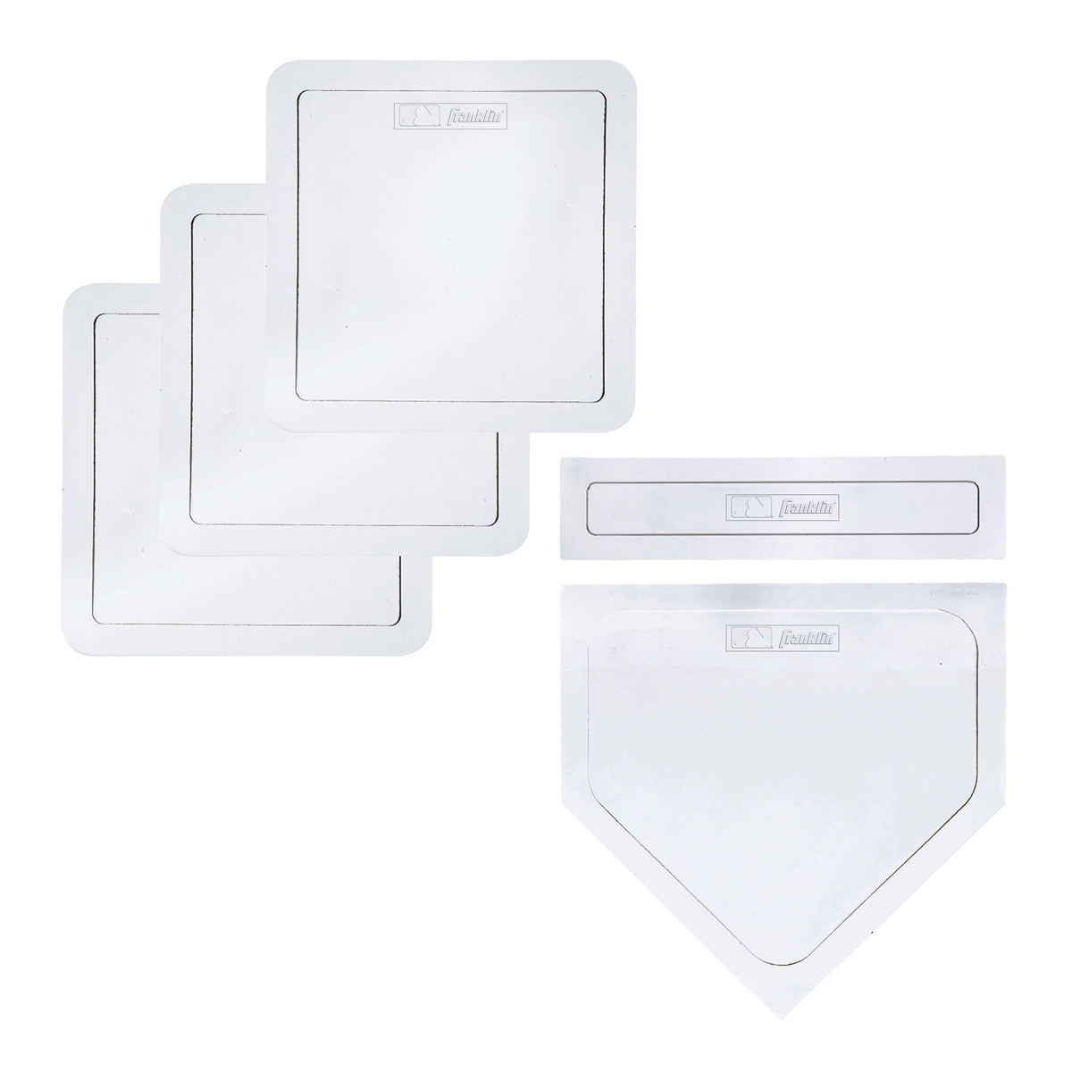 Franklin Sports 1985 MLB Throw Down Rubber Base Set