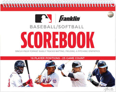Franklin Sports Baseball + Softball Scorebook