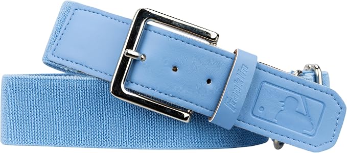Franklin Sports MLB Adjustable Baseball Belt - 27"-48" Waist - Blue