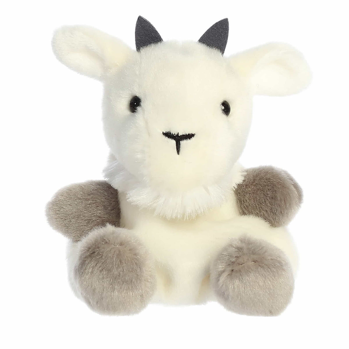 Aurora® Adorable Palm Pals™ Jenny Mountain Goat™ Stuffed Animal - Fun Collectible Plush for Kids and Adult Collectors - Perfect for Decorating Rooms and Birthday Gifts - White 5 Inches