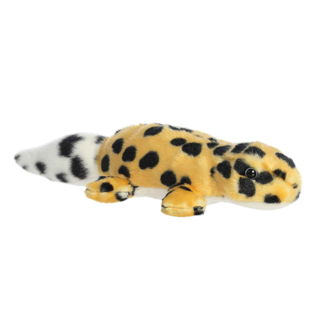 Aurora® Adorable Mini Flopsie™ Zilla Leopard Gecko™ Stuffed Animal - Mini Companions Ready for Playful Adventures - for Kids All Ages, Toddlers, Adults, and Families - Yellow 11 Inches