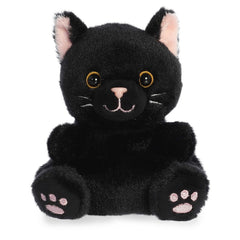 Aurora® Adorable Palm Pals™ Twilight Black Cat™ Stuffed Animal - Fun Collectible Plush for Kids and Adult Collectors - Perfect for Decorating Rooms and Birthday Gifts - 4.5 Inches