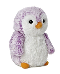 Aurora® Playful Pompom Penguin™ Brights Stuffed Animal - Vibrant Companions for Warm Cuddles - Perfect for Adults, Kids, and Birthdays - Violet 6 Inches