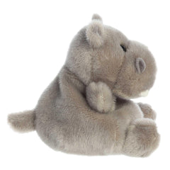 Aurora® Adorable Palm Pals™ Hunk Hippo™ Stuffed Animal - Pocket-Sized Play - Collectable Fun - Grey 5 Inches