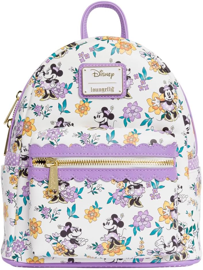 Loungefly Disney Minnie Mouse Floral All Over Print Mini Backpack