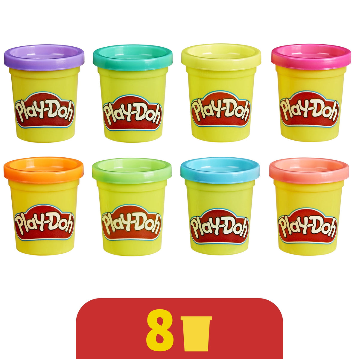 Play-Doh Classic Color Collection Pack, 8 Vibrant Colors, Modeling Compound Set