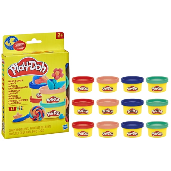 Play-Doh Treats & Favors Mini Cans (Pack of 6), Perfect Non-Candy Party Favors