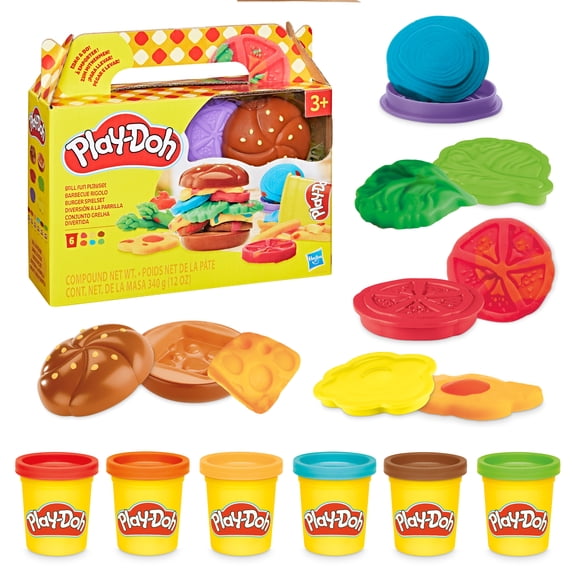 Play-Doh Grill Fun Playset, Play Kitchen Toys, Arts & Crafts Ages 3+