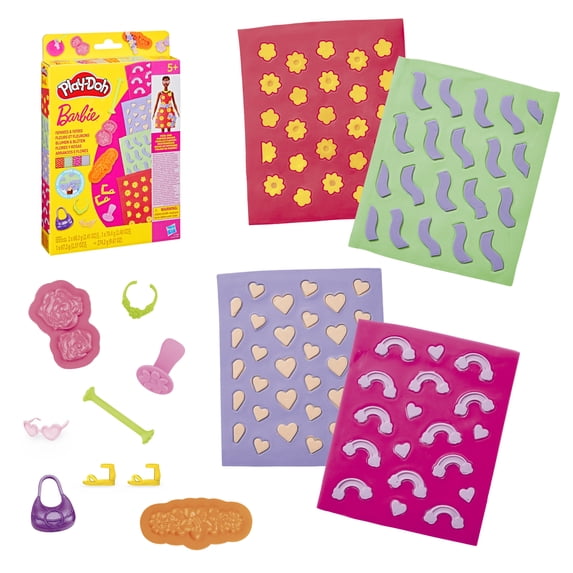 Play-Doh Barbie Flowers and Florals Accessory Pack, Kids Arts and Crafts for Ages 5+