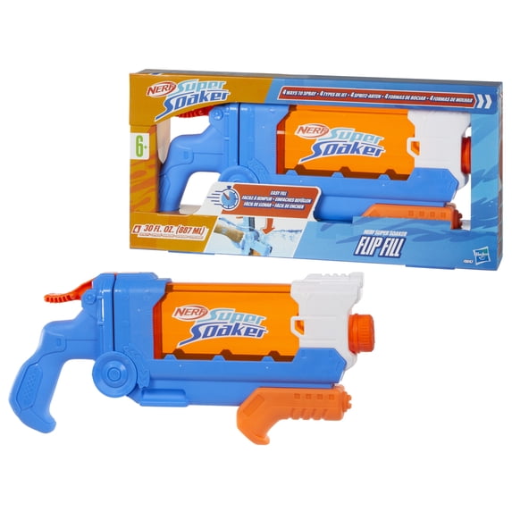 Nerf Super Soaker Flip Fill Water Blaster, Water Blaster, Water Toys, 1, 887ml