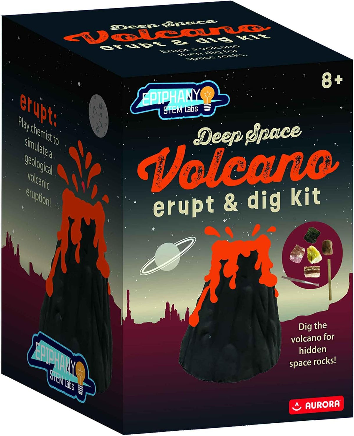 Aurora® Toys Educational Epiphany STEM Labs™ Deep Space Volcano Erupt & Dig Kit Toy - Engaging Toy for Scientific Discoveries - Great for Classrooms or Group Learning Environments - 1 Set