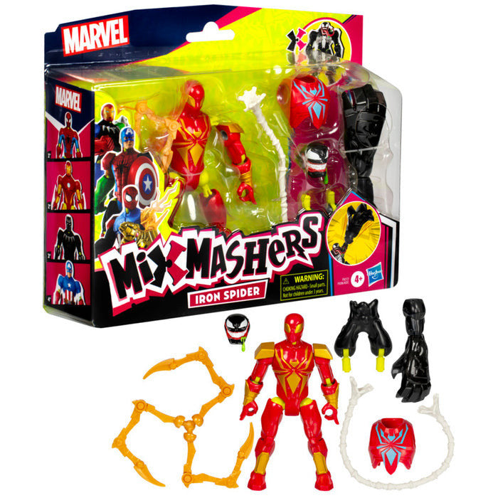 Spider-Man MixMashers Marvel Iron Spider Custom Spider-Man Mix-and-Match Deluxe Action Figure