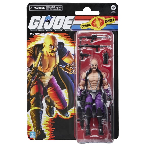 G.I. Joe Classified Series Retro Cardback Dr. Mindbender, Ages 4+