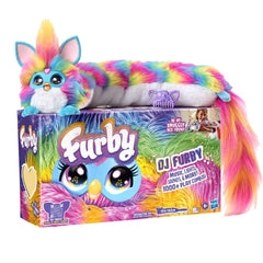 Furby DJ Interactive Toy, Super Snuggly Rainbow Electronic Plush with Music, Lights, Motion, Ages 6+