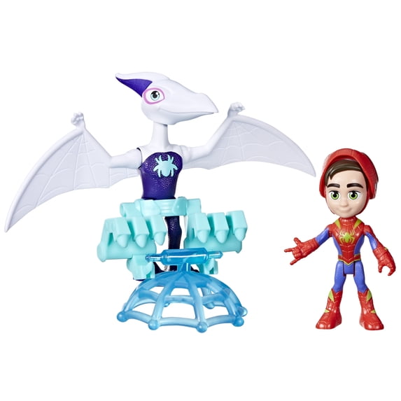 Spidey and his Amazing Friends Marvel Dino-Webs Ghostasaurus & Spidey 4-Inch Spider-Man Action