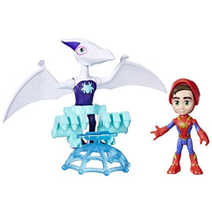 Spidey and his Amazing Friends Marvel Dino-Webs Ghostasaurus & Spidey 4-Inch Spider-Man Action