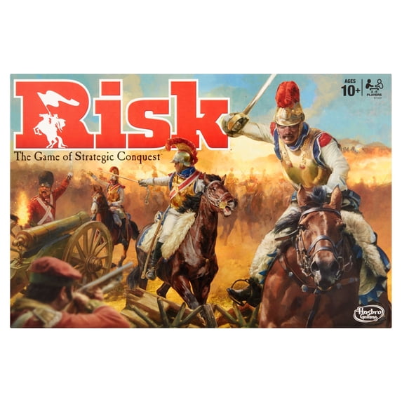 Hasbro Gaming Risk Strategy Board Game, 2-5 Players, Ages 10+