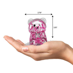 Taba Jelly Squishies Fuzzy Wuzzy - FuFu Squeeze Figure with Custom Decorations - Stretchy Sticky Novelty Collectible with Reusable Storage Pouch